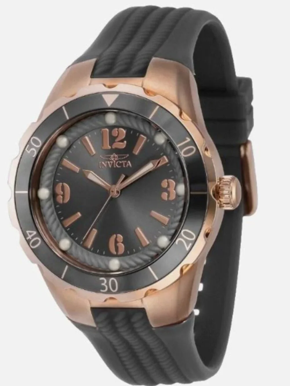 Invicta Angel Halo 40310 Women’s Rose Gold Black Watch 38mm New